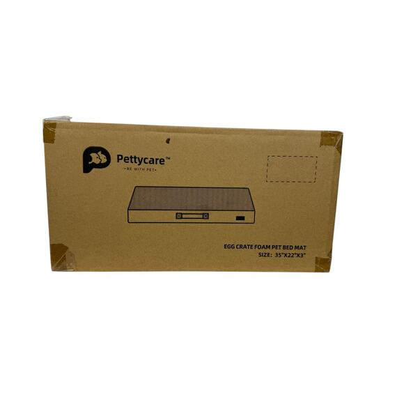 New Pettycare Eggcrate Foam Pet Bed 35" x 22" NIB - Picture 2 of 2